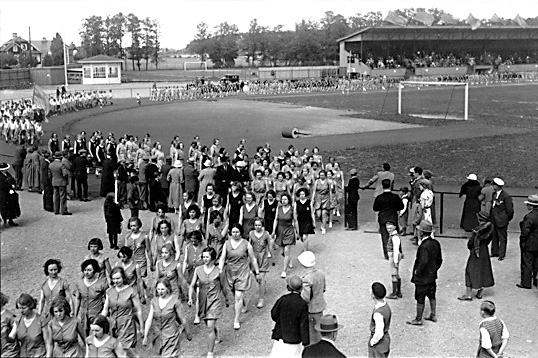 Gymnastikfesten 3 juni 1934 på Arosvallen i Västerås.