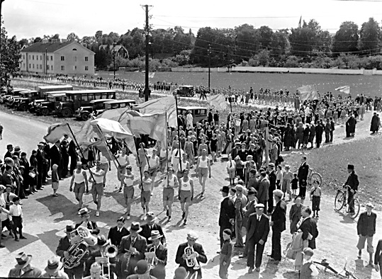 Gymnastikfesten 3 juni 1934 på Arosvallen i Västerås.