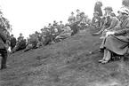 Intendent Drakenberg, demonstration vid Anundshög, Västerås, årsmötet 1934.