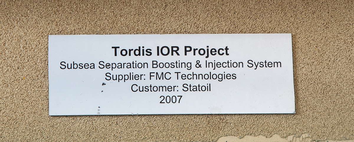 Modell av Tordis SSBI undervannsmodul.