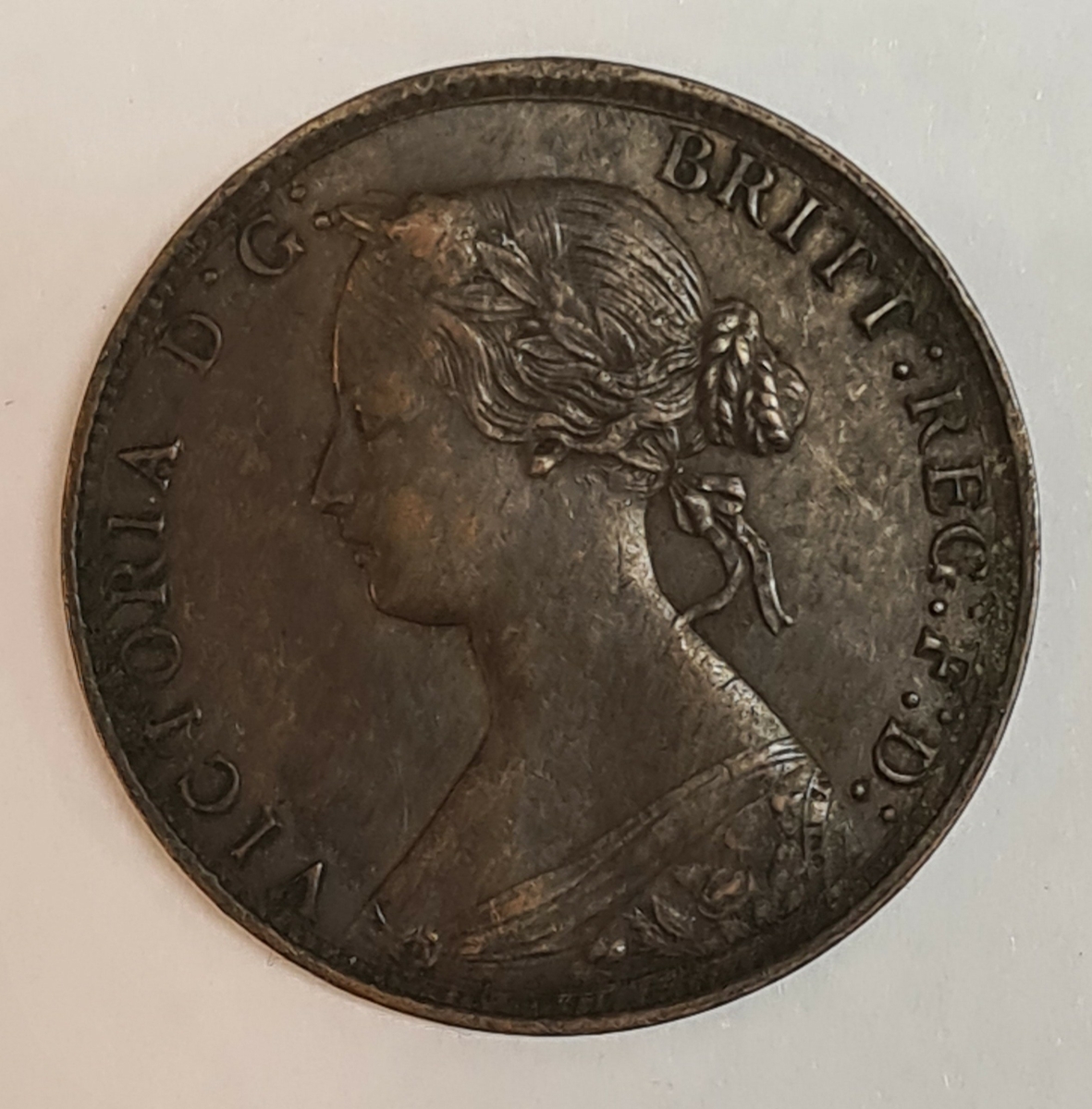 4 mynt från Storbritanien.
½ Penny, 1891
½ Penny, 1888
½ Penny, 1867
½ Penny, 1862