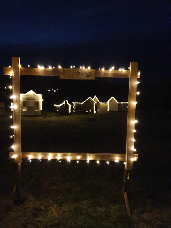 Ramme med lys på Prærien