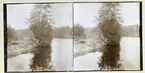 Västanfors sn, Fagersta kn, Strömsholms kanal.
Stereoskopiskt foto (3-D), 1909.