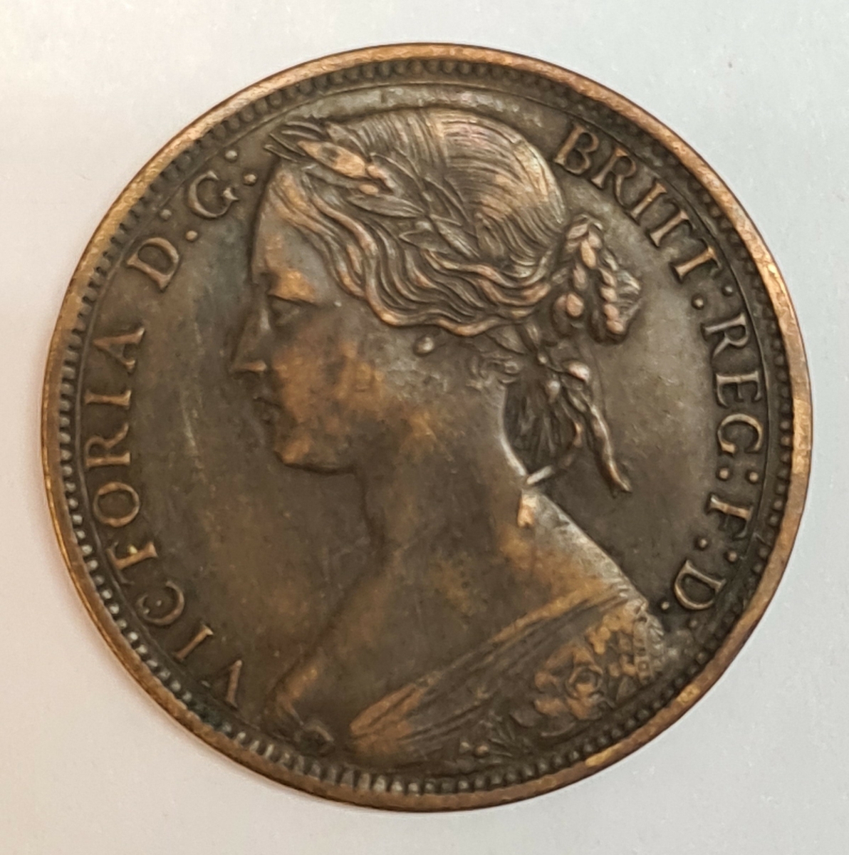 3 mynt från Storbritanien.
1 Penny, 1860
1 Penny, 1863
1 Penny, 1866