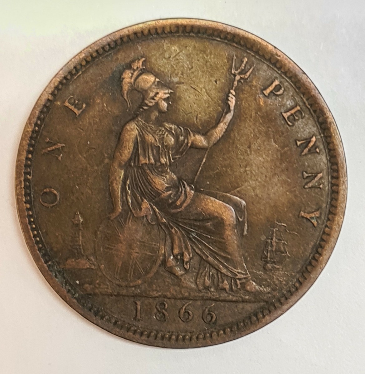 3 mynt från Storbritanien.
1 Penny, 1860
1 Penny, 1863
1 Penny, 1866