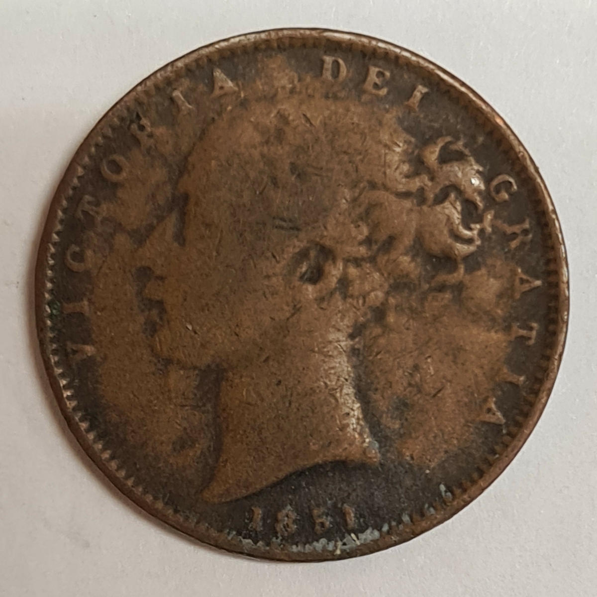 3 mynt från Storbritanien/England.
Farthing 1847
Farthing 1859
Farthing 1851