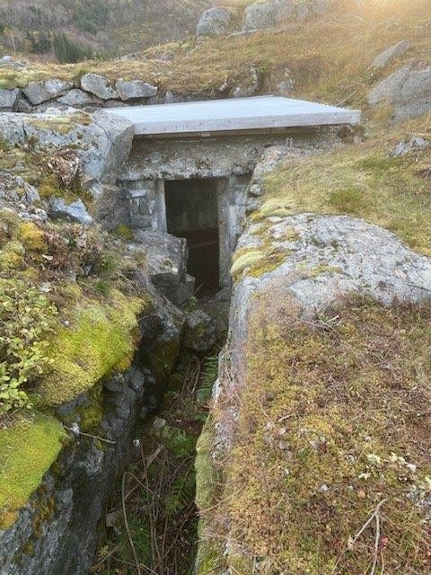 Boligbunkeren ligger ned i landskapet med smale nedgravde gangveier som leder inn til bunkeren. Den har flatt tak med sikringstak av bølgeblikk over. Den er en del av Grønsvik kystfort fra 1942. Fortet ligger på en framskutt fjellpynt ved Stokkvågen på fastlandet i Lurøy. Det dekker et område på ca. 87 000 kvadratmeter, og består av en rekke kanonstillinger, bunkere, fjellanlegg, nærforsvarsstillinger, brakker og et større museumsbygg. Området er tilrettelagt for publikum med skiltede gangstier. 