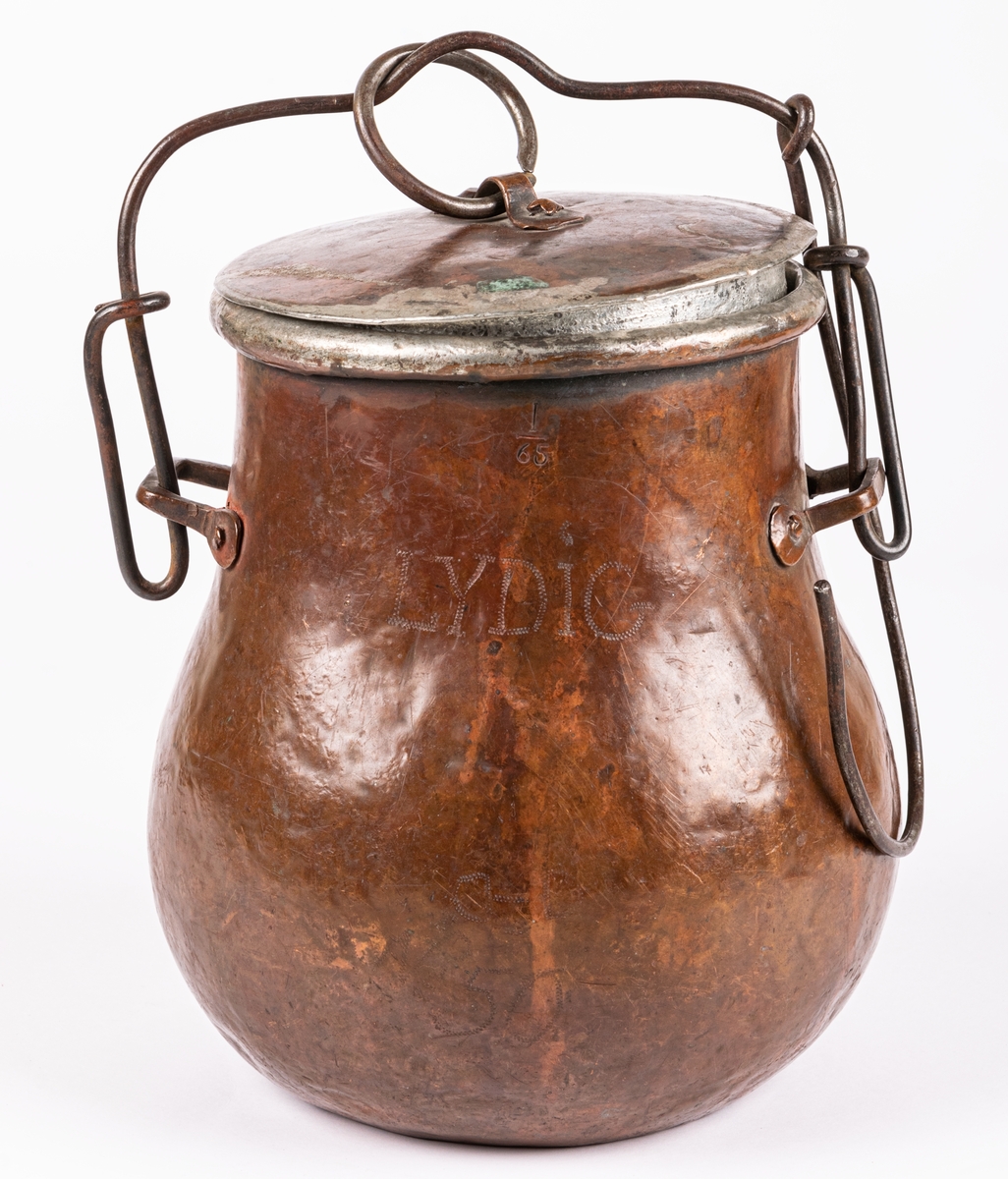 Kokärl, koppar, 1800-talet. Märkt: Lydig.