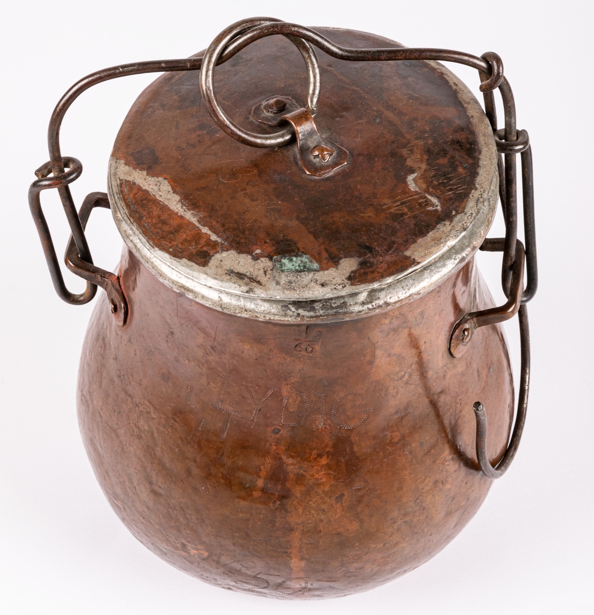 Kokärl, koppar, 1800-talet. Märkt: Lydig.