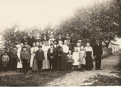 Gruppfoto. 
Fröderyds Hembygdsförening