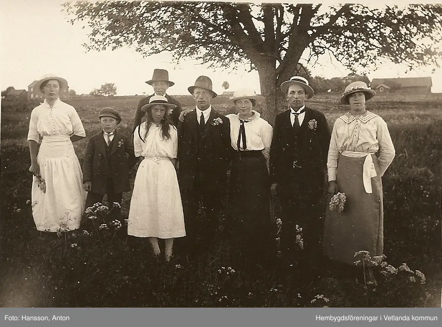 Gruppfoto. 
Fröderyds Hembygdsförening