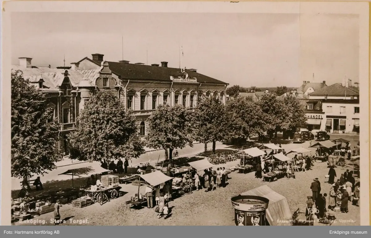 Stora torget, Enköping.

Torghandel på Stora torget, förmodligen 1940-tal.