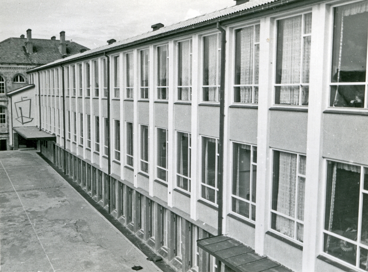 Hauge skole sett mot vest, ca. 1956.