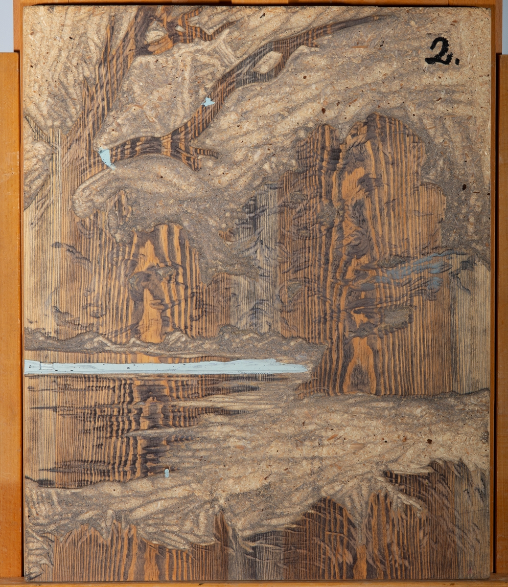 Trykkplate nr. 2 for blå farge