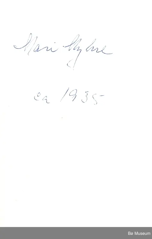 Mari Sv. Myhre ca. 1935
