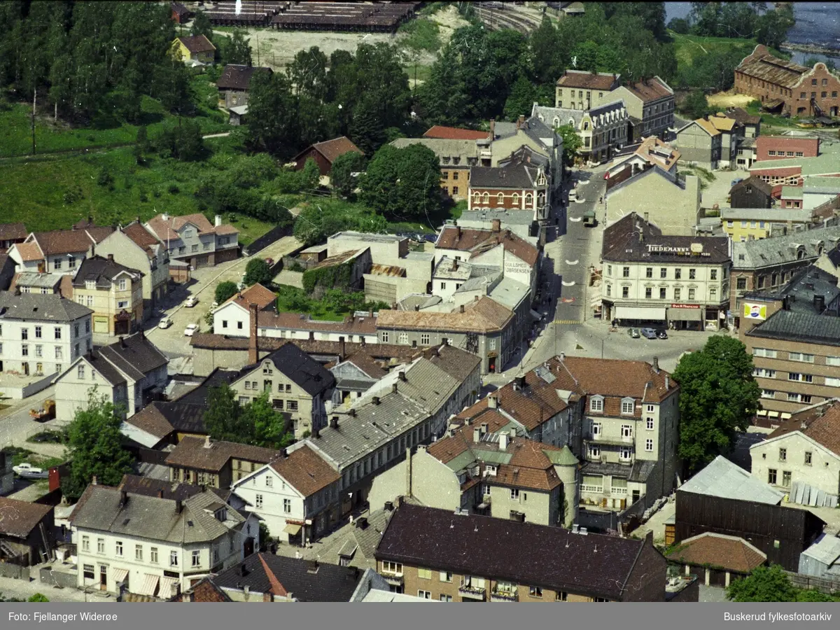 Hønefoss sentrum. S. Torv, Norderhovsgata, Storgata, Stabellsgate