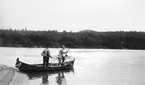 Norge, laxfiske. Från Edward och Hermine Jacobs bröllopsresa