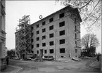 Flerfamiljshus under uppförande, Uppsala 1933