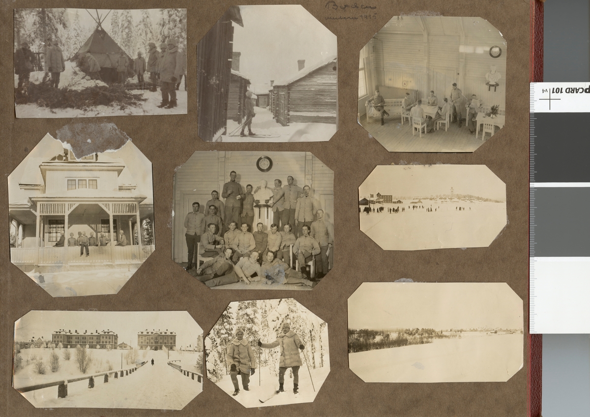 Text i fotoalbum: "Boden, vintern 1915".