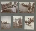 Fotoalbum innehållande bilder från Norrlands dragonregemente K 8  i Umeå åren 1910-1911.