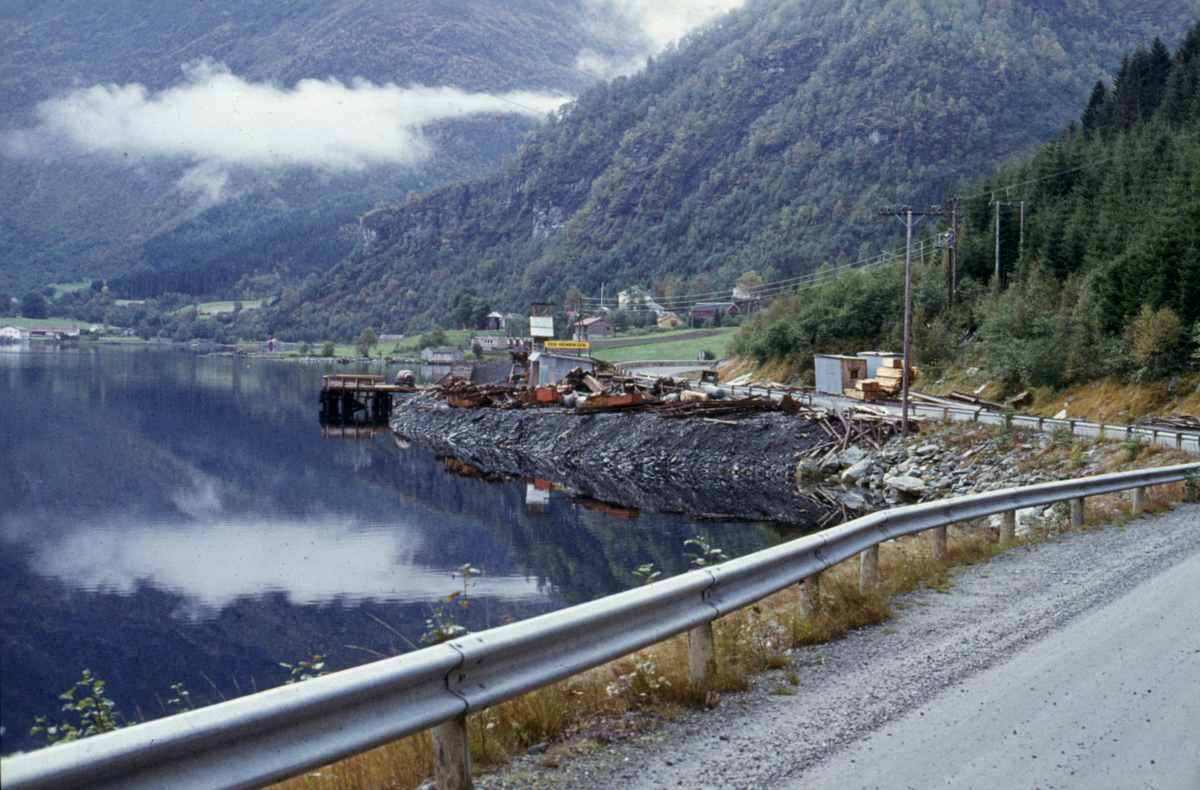 Åmela kraftverk. Tipp, utløpstunnel.
