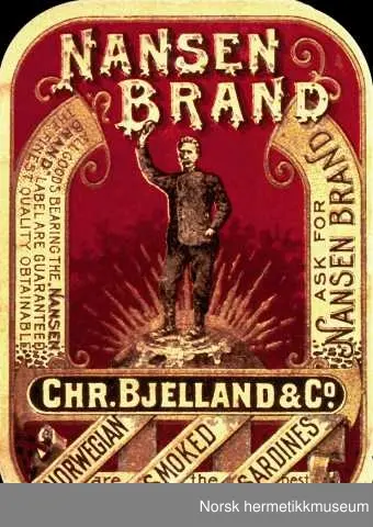 Bilde av Fridtjof Nansen stående på nordpolen