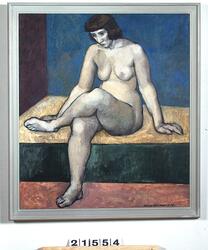 Sittande modell [Målning]