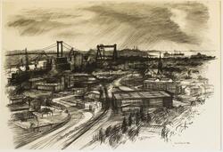 Utsikt Hisingen [Teckning]