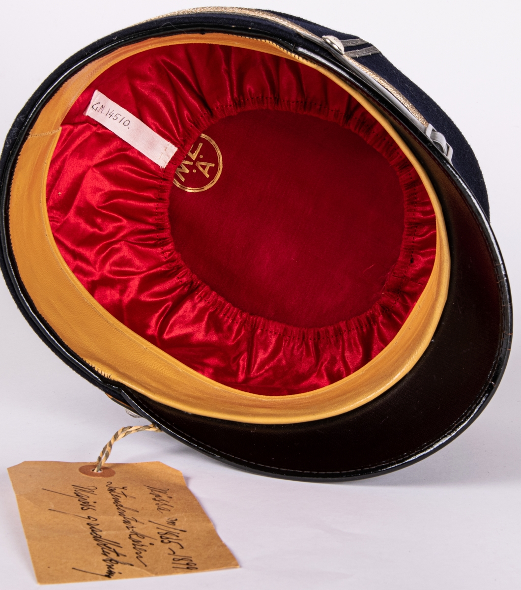 Mössa. m/1865-1899, majors gradbeteckning.