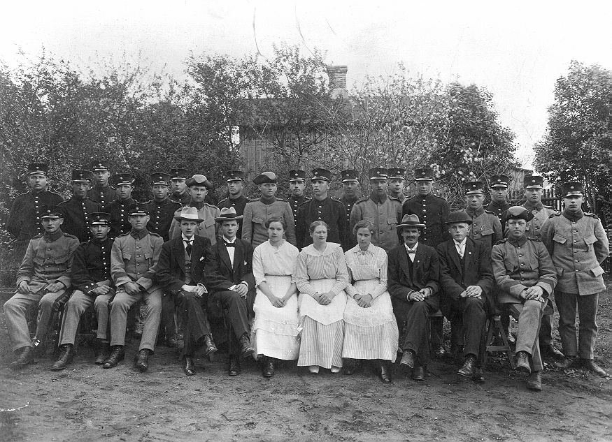 Militärer vid Älfsborgs Regemente år 1917.