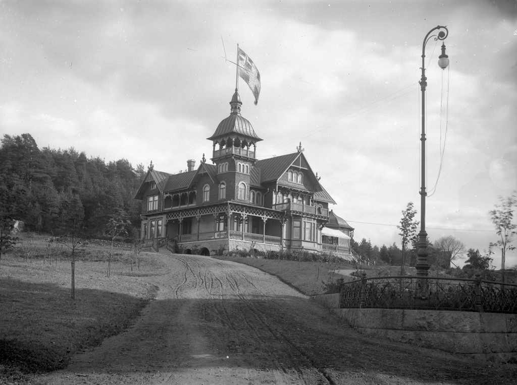 Åkerlundska villan på Druvefors. 

I en parkliknande trädgård på en höjd vid Druvefors uppförde ägaren till bomullspinneriet P.A. Åkerlund sin magnifika villa med femton rum och kök. Punschveranda fanns i tornbyggnaden och huset hade flera stora balkonger, dessutom tennisbana, stall och växthus i soligt läge. Åkerlund hade god utsikt över den egna fabriksanläggningen nere vid ån. Inomhus var huset smakfullt inrett med bl.a. 1600-tals glasmålningar och moderniteter som centralvärme, wc och varmvatten. Arkitekt Lars Kellman ritade huset och det var klart 1898.

Huset stod kvar i drygt femtio år. Redan på 1950-talet revs det när den nya bebyggelsen på Kellgrensgatan tog form.

Som kuriosa kan nämnas att det utsirade järnstaketet numera (2008) finns runt en fastighet på Björkängsgatan 5 i Borås.