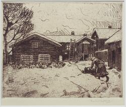 Motiv från Kristinehamn, 1915 [Etsning]