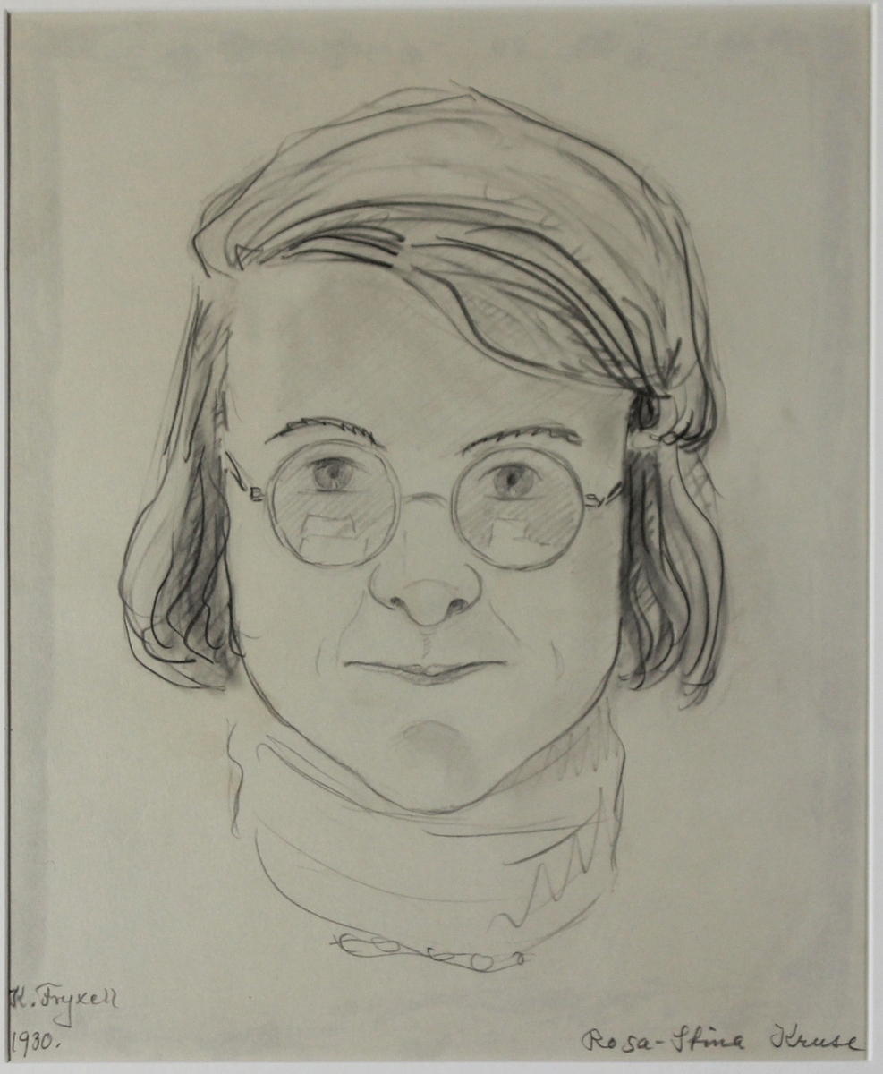 Montering/ram: Rosa-Stina Kruse, Konstskolan 1930