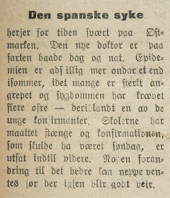 Hedemarkens Amtstidene 08. oktober 1918