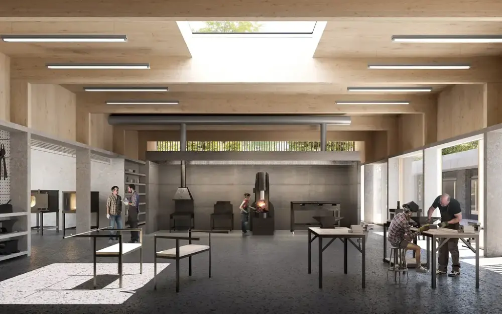 Skisse for Håndverkets hus laget av Resell+Nicca og Arkitekt Aslak Haanshuus AS