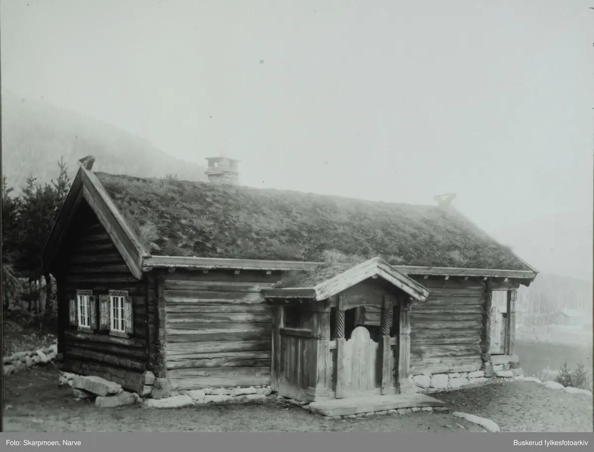 Hallingdal folkemuseum,Villandstugu.Bygd 1744 eller 1745 av Torkjell Villand
