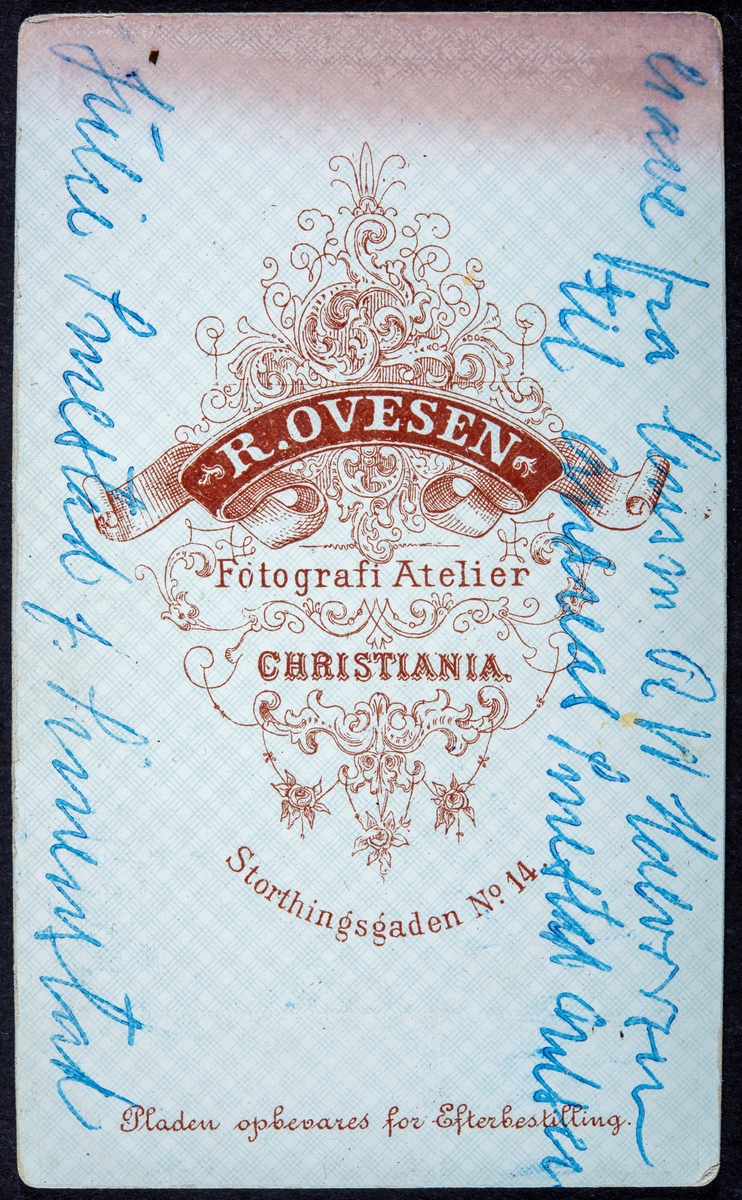 Portrett, Julie Smestad, født Simenstad. Død 1879. Andreas Smestads første kone