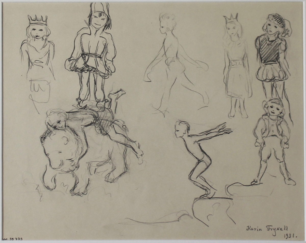 Sagans barn [Teckning]