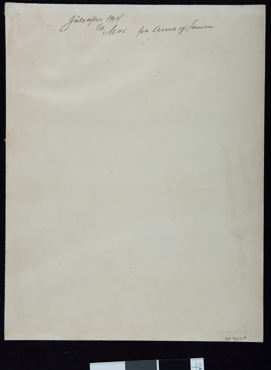 Kunstner G.T.Wallén. Tittel "En solstraale". Trykt på kraftig papir
