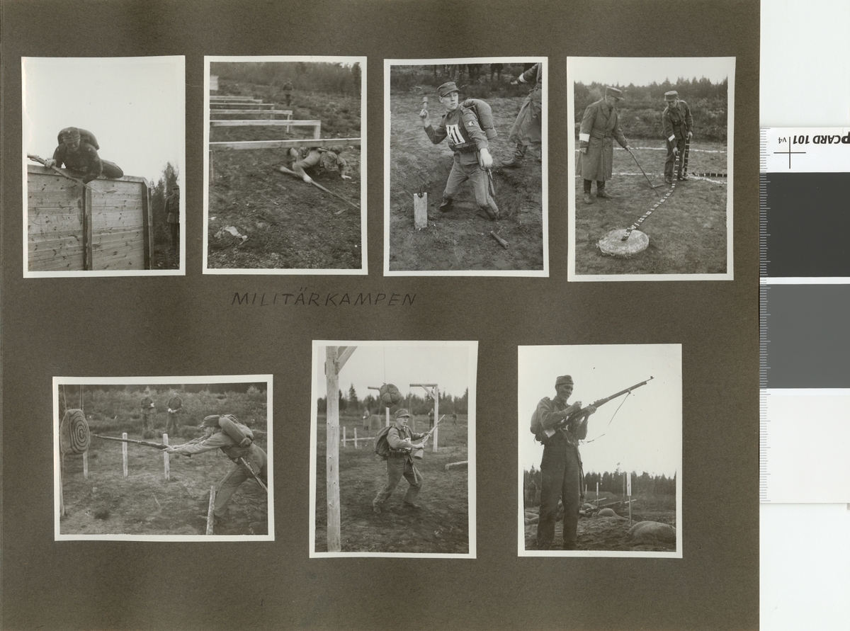 Text i fotoalbum: "Militärkampen".