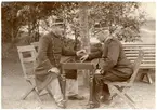 Västerfärnebo sn, Sala kn, Salbohed.
Två officerare, c:a 1900.