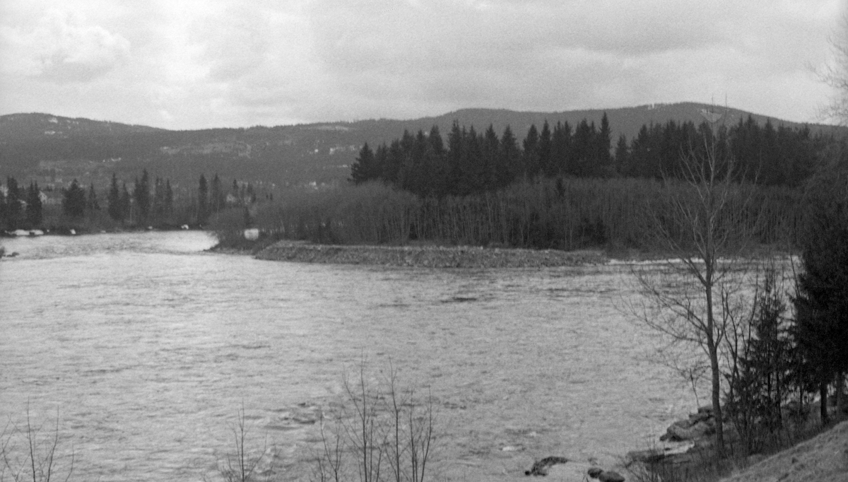 Skådam av stein etter ombyggingen. Kvislerholmen, Sør-Odal, Hedmark.