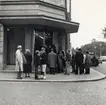 Växjö systembolag, 3 okt. 1955. Första dagen utan motbok.