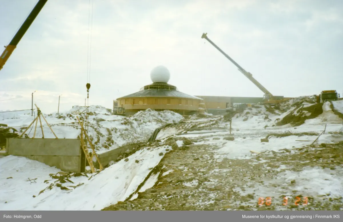 Nordkapp. Prosjekt "Nordkapp 1990". Utbygging av Nordkapphallen. 23.03.1988.