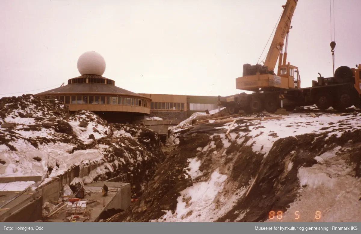 Nordkapp. Prosjekt "Nordkapp 1990". Utbygging av Nordkapphallen. 08.05.1988.