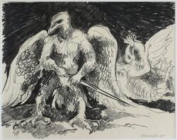 Fågelmänniskor [Teckning]