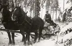 Timmerkörning, Teleborgs slott. 1940-tal.