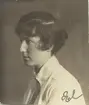 Greta Ekman (El). Ur album Kurskamrater som delade ljuvt och lett, på Telegrafkursen i Stockholm 1920.