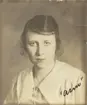 Stina Ekström (Asm). Ur album Kurskamrater som delade ljuvt och lett, på Telegrafkursen i Stockholm 1920.
