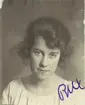 Ingrid Hallgren (Rux). Ur album Kurskamrater som delade ljuvt och lett, på Telegrafkursen i Stockholm 1920.